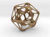 Icosahedron-dodecahedron Pendant - Yin 3d printed Render - Icosahedron-dodecahedron Pendant - Brass