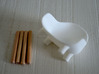 1:12 Chair v3 wooden legs 1 3d printed Stoel v3 houten poten 1 - wit