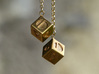 Smuggler's Lucky Sabacc Dice, Han Solo, Star Wars 3d printed Polished brass will age over time, Chain not included