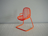 1:12 Chair complete 6 3d printed 1:12 Stoel 6 - oranje