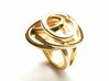 Love is in the Air Ring 3d printed Gold Ring Elegant Beaty