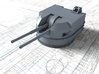 1/192 Battle Class 4.5"/45 QF MKIV RP10 Gun x2 3d printed 3d render showing product detail