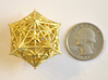 D20 Balanced - Radiant 3d printed Matte Gold Steel - No longer available