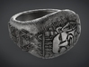Azteca ring 3d printed 