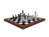 1/18 Scale Chess Board Mid-game (v03) 3d printed 