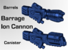 Barrage Ion Cannon 3d printed Overview