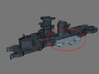 1/200 DKM Scharnhorst Funnel Deck Aft 3d printed 