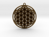 Super Flower of Life (One Sided) Pendant 1.5" 3d printed 