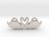 Swans Forming a Heart 3d printed 