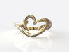 Heart Ring 3d printed 