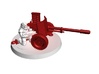 28mm SciFi WW2-style automatic cannon 3d printed SIZE COMPARISON