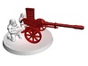 28mm Steampunk Automatic Cannon 3d printed SIZE COMPARISON
