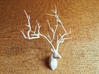 Sakura Tree Deer head 3d printed  Yute fiber canvas