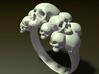 Skull Ring Size 9 3d printed 