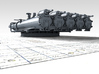 1/128 RN 21" Pentad Torpedo Tubes Flat Shield 3d printed 3d render showing Mount detail