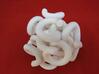 Spiral Burr 90x90x90 mm 3d printed White on red