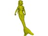1/87 scale mermaid swimming figure x 1 3d printed 