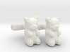 Gummy Bear Cufflinks 3d printed 