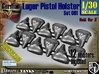 1/30 German Luger Pistol Holsters Set001 3d printed 