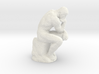 The Thinker voxelized 3d printed 