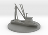 Fishing Boat Game Piece on 40mm disk 3d printed 