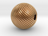 Fibonacci Sphere - brass 3d printed 