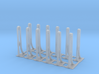 O scale RDG bridge stanchions (12-pack) 3d printed 