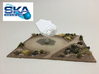 SKA Radio Telescope Dishes (set of 3) 3d printed Single dish 3D print on display base
