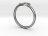 Simple open heart ring 3d printed 