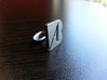 A-B initials cufflinks 3d printed 