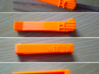 Tie Clip 3d printed Printed in orange PLA