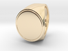 Signe  -  Unique US 9 Small Band Signet Ring 3d printed 