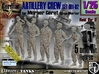 1/25 German Artillery Crew Set001-02 3d printed 