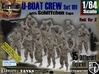 1/64 German U-Boot Crew Set101 3d printed 