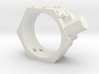 Hex Crystal Ring 3d printed 