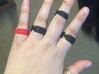 Taemin Ring 3d printed Various sizes in Red and Black Processed Plastic