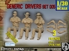 1/30 Generic Drivers Set005 3d printed 