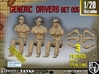 1/20 Generic Drivers Set005 3d printed 