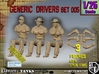 1/25 Generic Drivers Set005 3d printed 