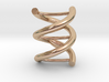 Nuclear DNA pendant necklace 3d printed rose gold plated brass pendant necklace