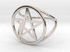 Pentacle ring 3d printed 