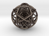 Scaled arrayed star hedron inside sphere  3d printed 