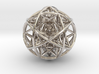 Scaled arrayed star hedron inside sphere  3d printed 