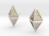 Hedron Studs  3d printed 