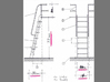 1/35 DKM Destroyer Gangway (Ladder) v2 3d printed 