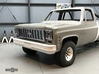 '73-'80 Front Bumper for RC4WD Blazer 3d printed Shown Painted and Installed