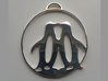 Penguins Kissing Necklace 3d printed 