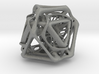 Ported looped Tetrahedron Plastic 5.6x4.8x5.3 cm  3d printed 