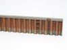 N Quay Wall Sheet Piling H25L142.5 3d printed Painted and weathered wall in Smooth Fine Detail Plastic