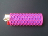 BIC Sleeve Honey 3d printed honeycomb sleeve with purple lighter